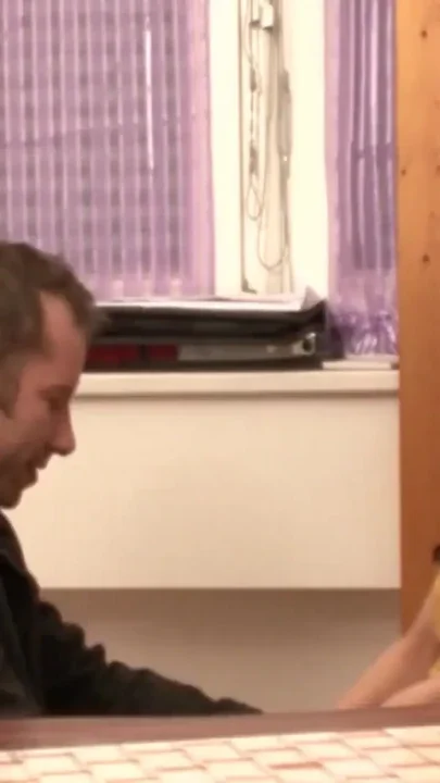 Hottie spreads legs as she rides a massive cock in the office