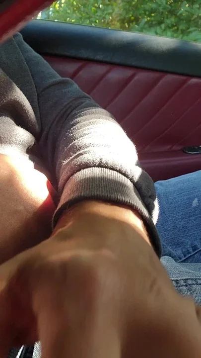 In the car