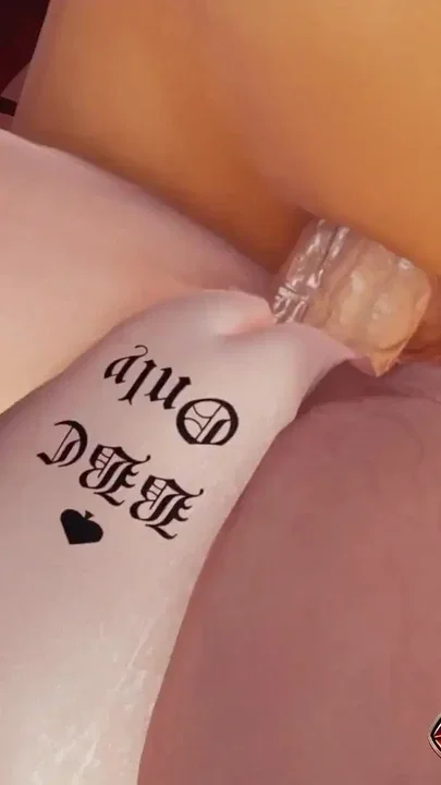Hot Police Anime Girl with Tattoos in 3D Hentai - POV Cowgirl Fuck with Close-Up