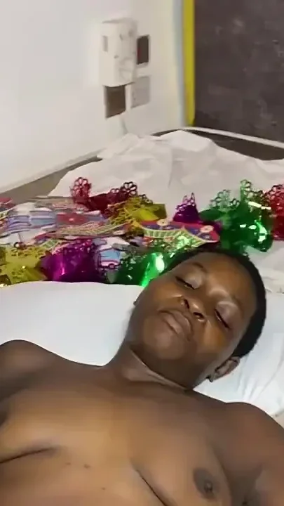 Ebony Babe Caught Fucking and Begs BBC Santa to Cum Inside Her Pussy