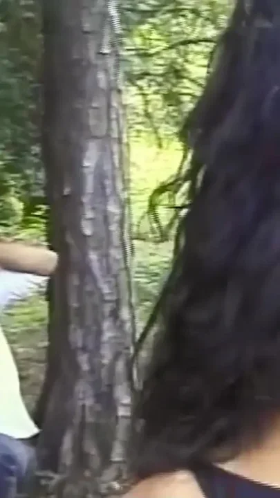 Skinny Latina Tranny Fucks Guy Outdoors in the Ass