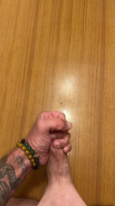 Masturbating and cuming on the table