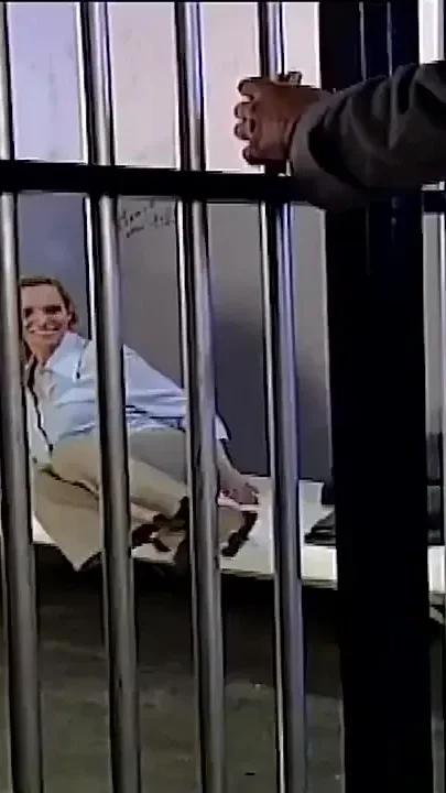 Hot babe gets fucked from the prison with huge cock
