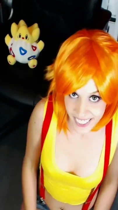 Misty Cosplay Blowjob POV & Eye Contact