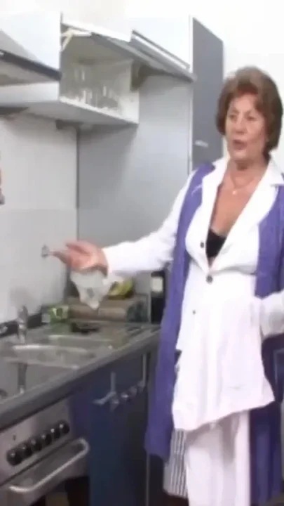 German Neighbor Fucks the Horny Granny Housewife Next Door