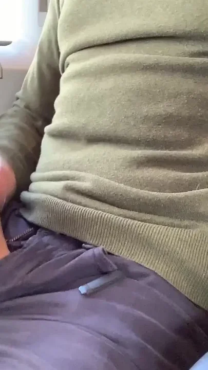 Jerking-off on the Train Thick Cum