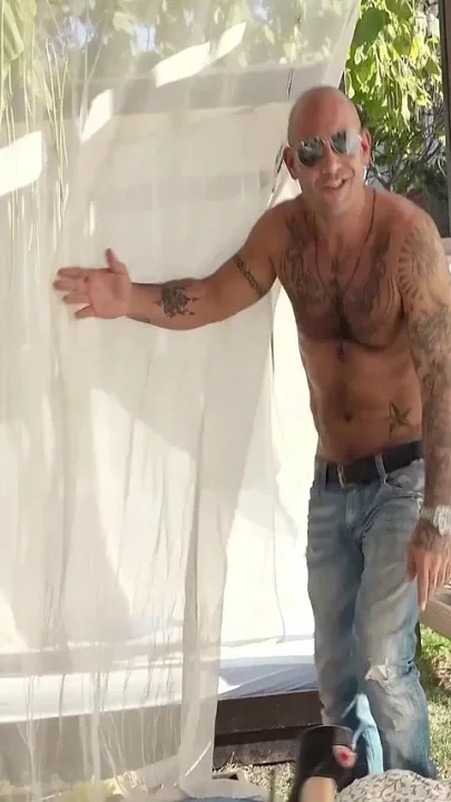 Sex Trainer Blonde Gets Wild Threesome Pound