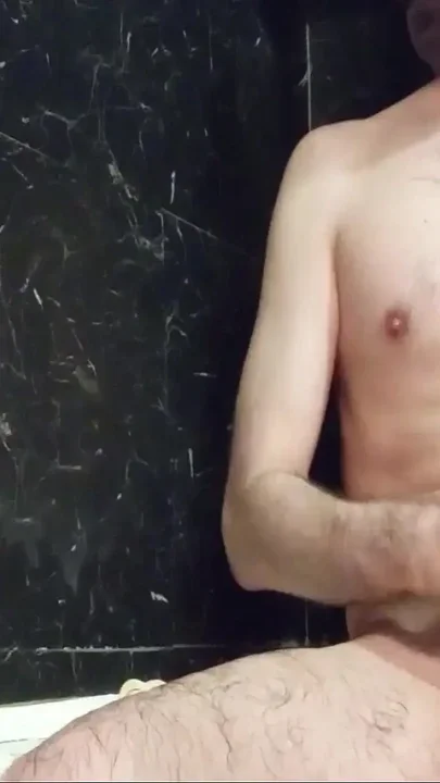 I Jerking off My Big Fucking Cock in Bathroom