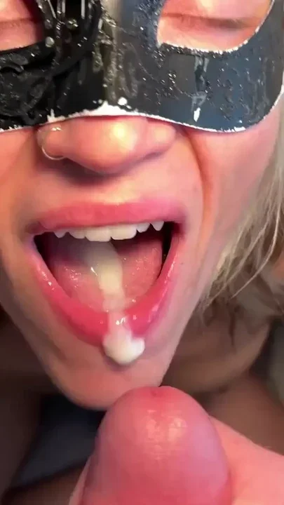 On my knees swallowing a massive load Clip 3