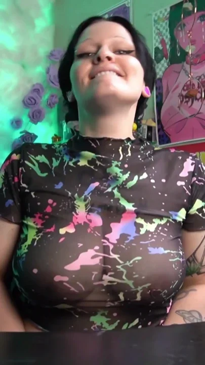 Big Natural Tits and Pretty Teeth JOI