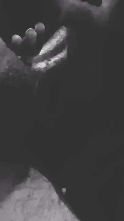Enjoying a good blowjob with lots of saliva