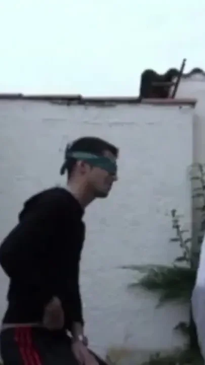 Emilio fucked by max in exhib garden