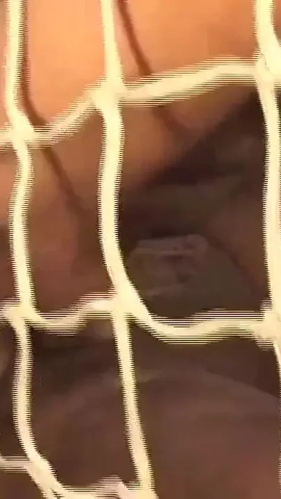 A Black Women with Net on Her Body Is Happy While She Fucked by Hard Block Cock