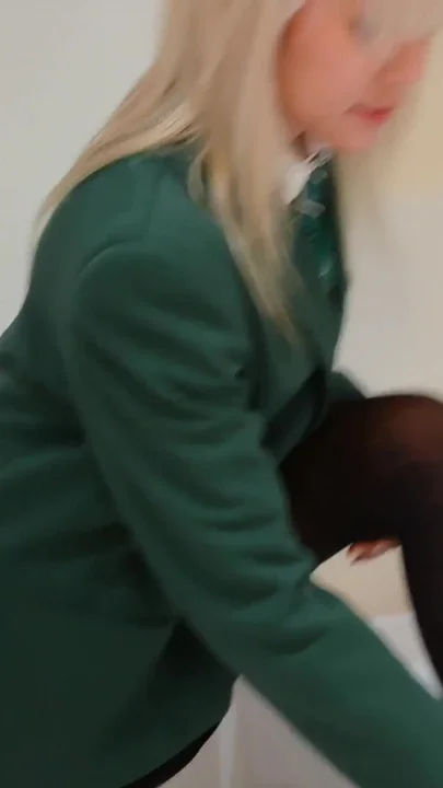 In the Bath Green and Black Uniform Featuring Lily