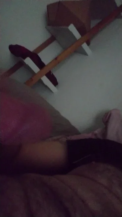 A spit of my stiff cock in the darkness