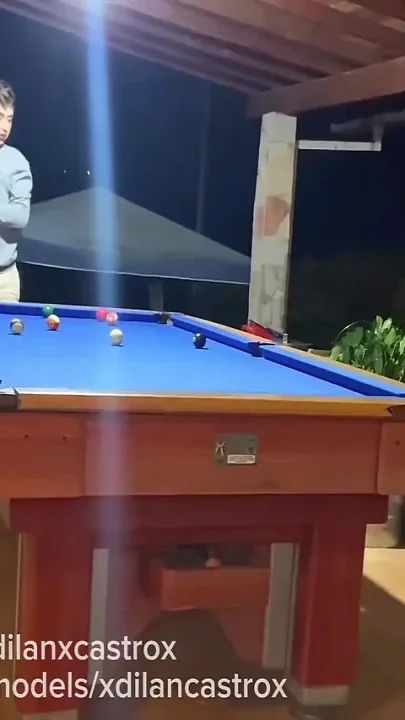 Cruising Fucking a Young Gay Bareback in a Public Pool Hall I Cum Inside His Tight Ass