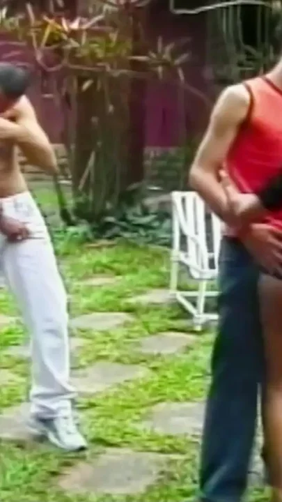 Latina Trannys Get Fucked in the Ass by Foursome Outdoors