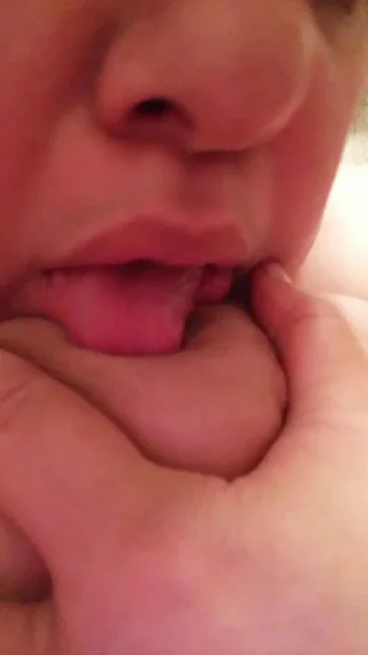 Licking my nipple