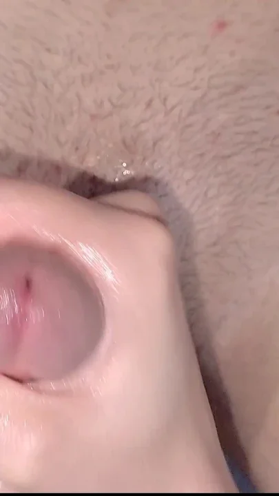 Milking His Cock - Ultra Close Up Clip 1
