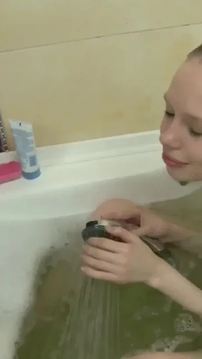 Amaris T Soaping Up That Natural-Shaped Body In The Shower Clip 1