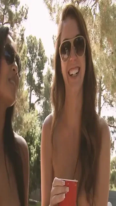 Bikini Babes Scene-1teen Friends in Bikinis Having a Threesome in the Pool