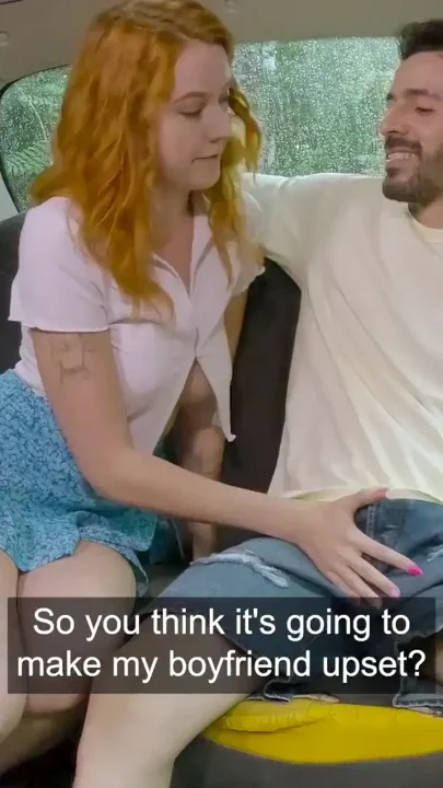 Female Fake Taxi - Polish redhead Cherry Candle caught cheating blowjob pussy