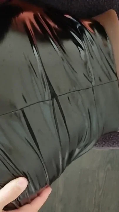 Shiny Latex Ass Humping and Leather Shorts Banged
