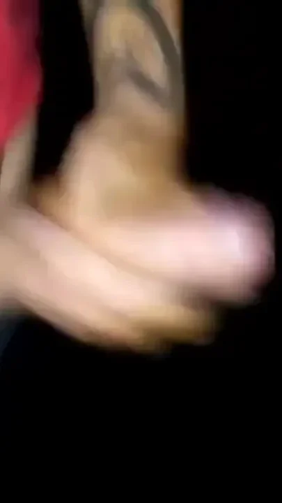 Cum in Foreskin - Uncut Cock at Night