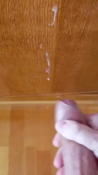 From soft to hardClose-up of big veiny pulsating uncut cock getting huge and