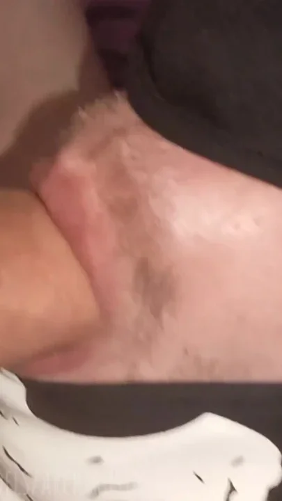 Huge uncut cock in the mouth close-up filled the throat with Stepdaddy's sperm