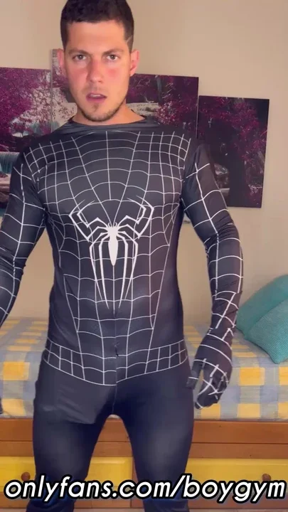 Spiderman Soft Cock To BIG COCK SUPRISE