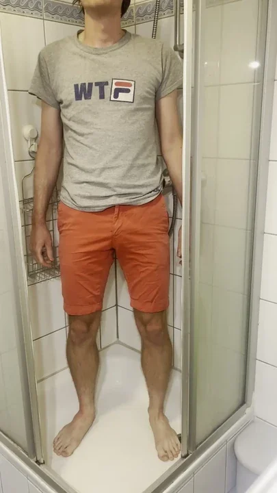 Wetting myself in the shower