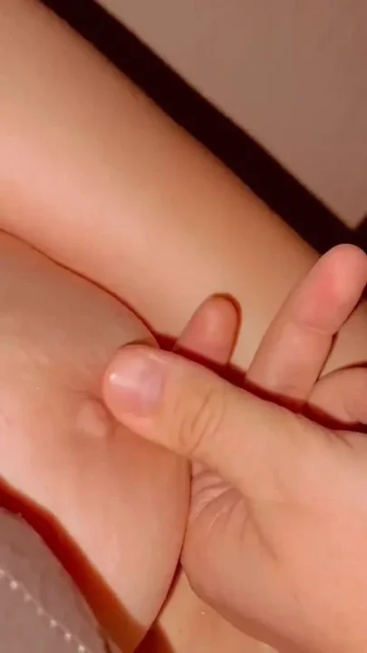 A Friend Jerked off to Herself and Me Cum on Her Tits