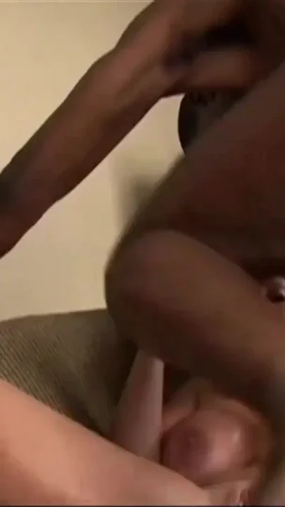 Busty blonde seduces a black stud and lets him fuck her massive tits Clip 3