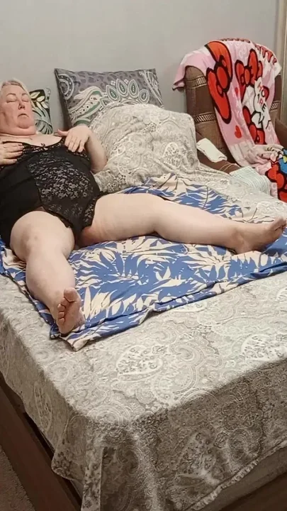 Neighbor Fondles Herself and Big Pussy