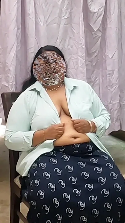 India Woman in Skirt Getting Naked