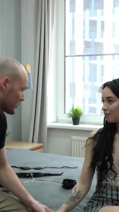Blindfold Cuckold Becomes Her First DP Lesson