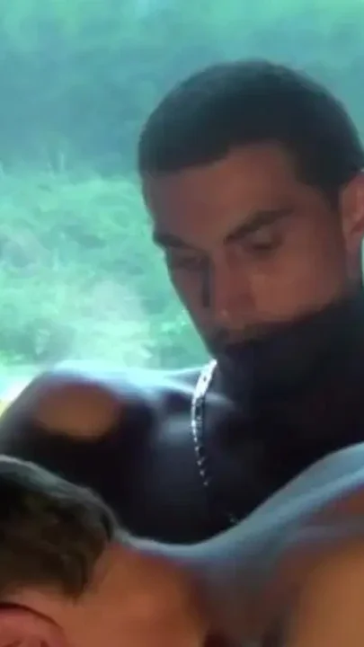 Maxume sucking XXL cock of straight boy in sneakers