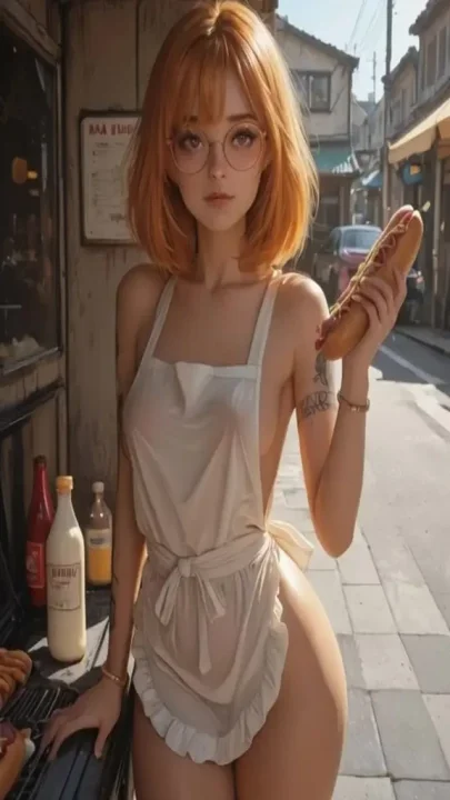 She loves adding mayonnaise to your sausage