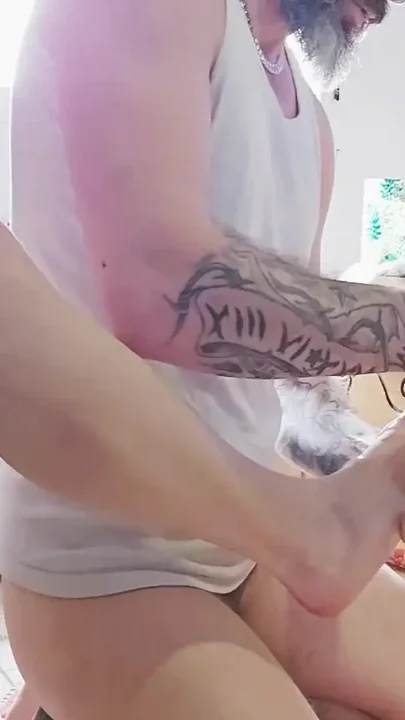 Dominatrix Shoves Her Foot up a Guy's Ass
