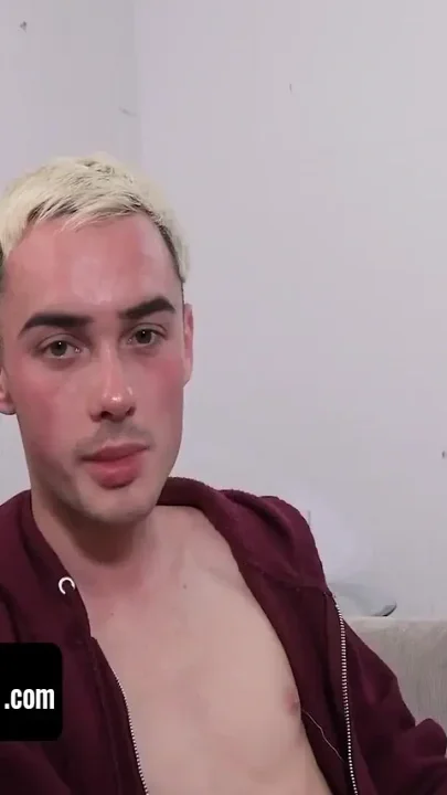 Blonde twink took dick pills and his stepbrother helped him get rid of his boner