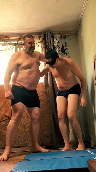 Silver Daddy Boxer Vs Jobber Strength Submission and Tension