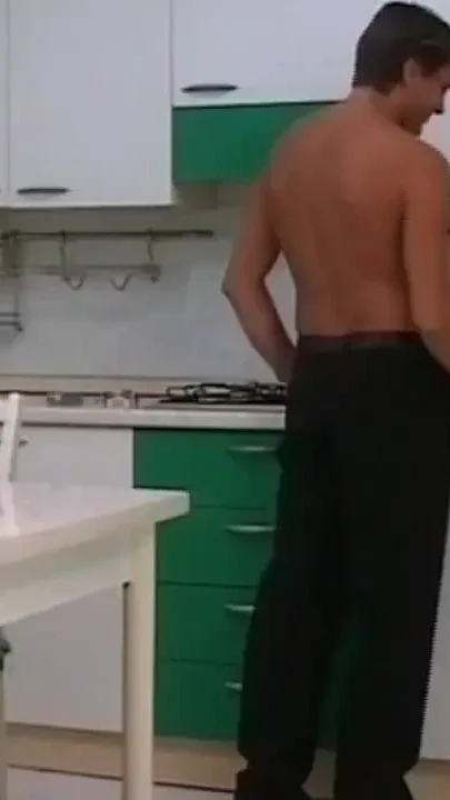 On the Kitchen Couch the Tranny Gets Fucked Doggy Style