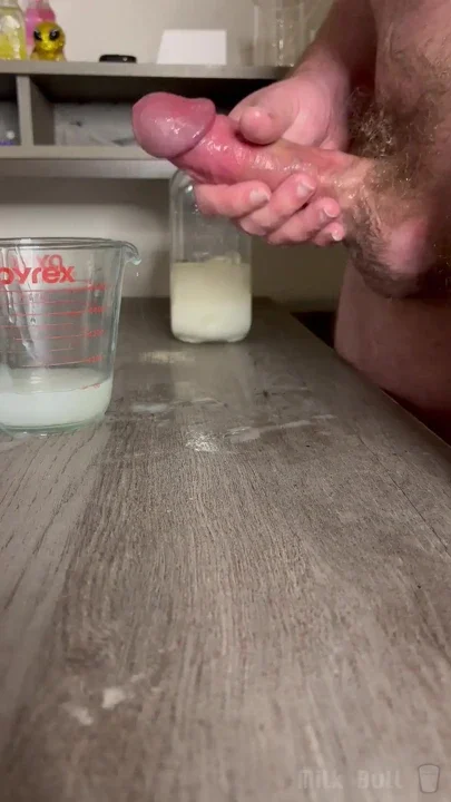 Thick Dick Stud Saving Up a Liter of Cum Clip 1