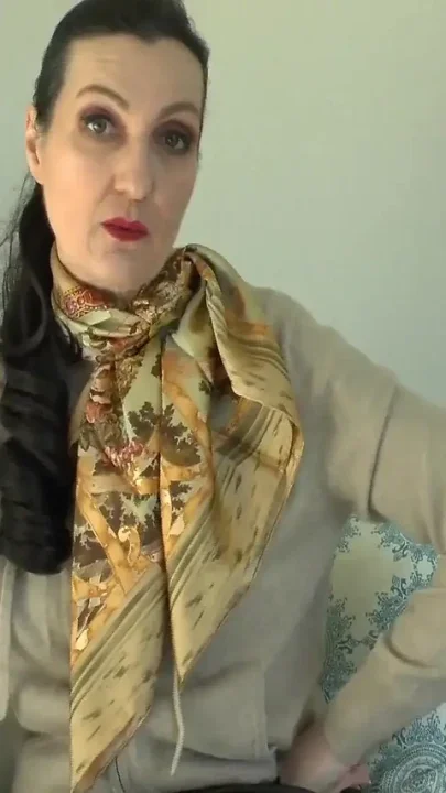 Wear a Silk Scarf and Masturbate in Front of Me Lady Victoria Valente