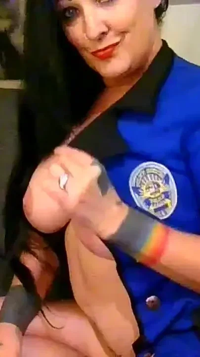 Night Shift Officer Is Tired Yawning