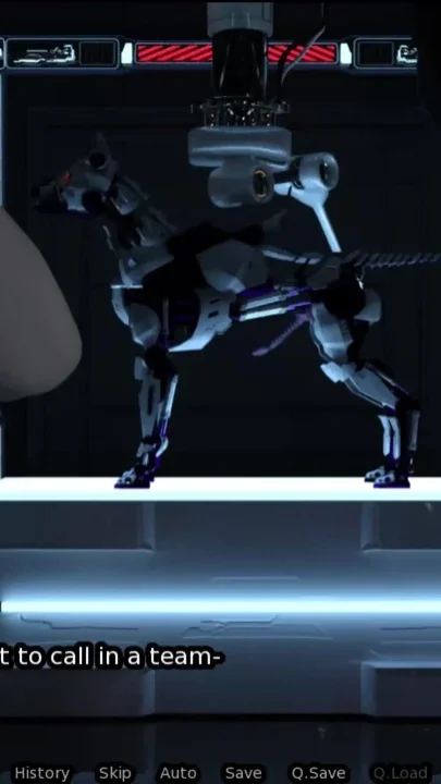 Sexbot getting fucked with a strap-on