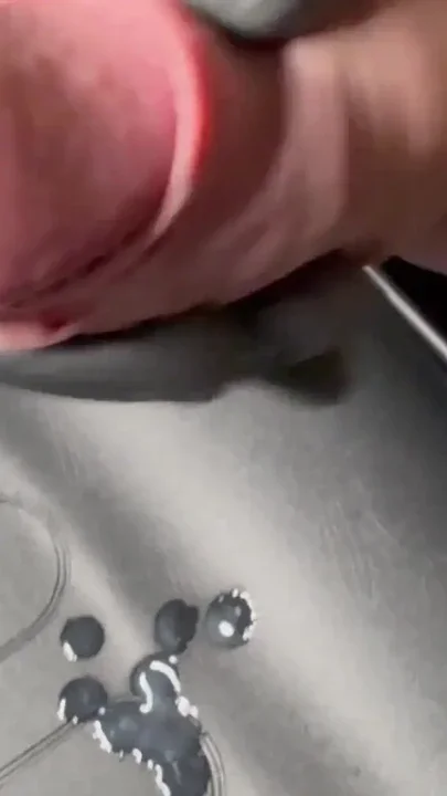 Long foreskin and huge cockhead with dripping precum Clip 1