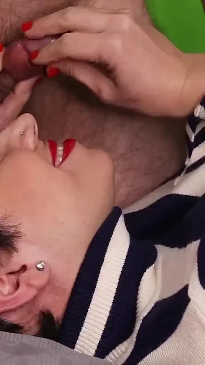 Cum on Cheek with Cum Play and Swallow of Course