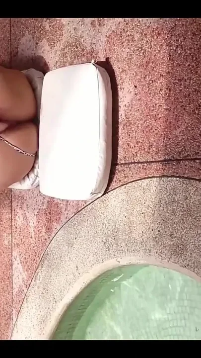 Her Tight Asshole Is Ready for My Big Cock so I Fucked Her Asshole by the Pool